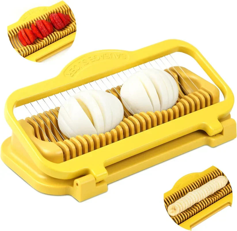 🔥LAST DAY 50% OFF🔥Egg Slicer for Hard Boiled Eggs Banana Slicer
