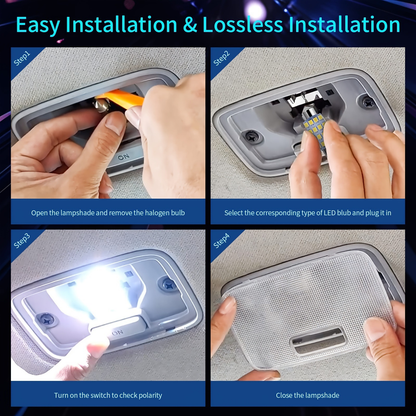 All-in-One Automotive LED Interior Conversion Kit (42-Piece Set)